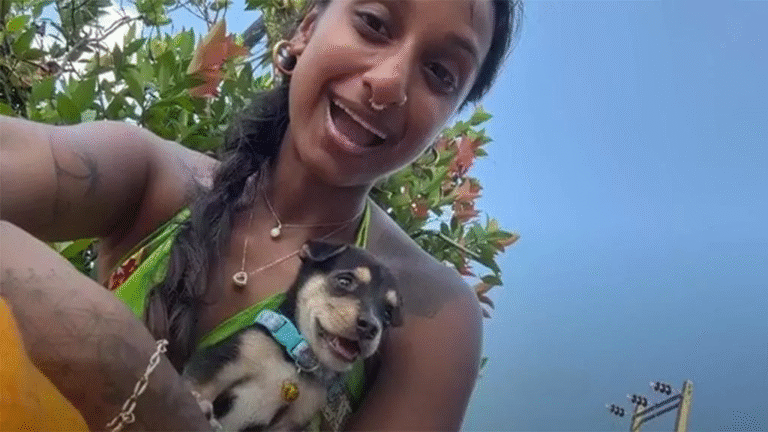 Un ragazzino affida un cucciolo a due turisti e scompare. La cagnolina, salvata per caso, oggi vive felice con la coppia che l’ha amata da subito.