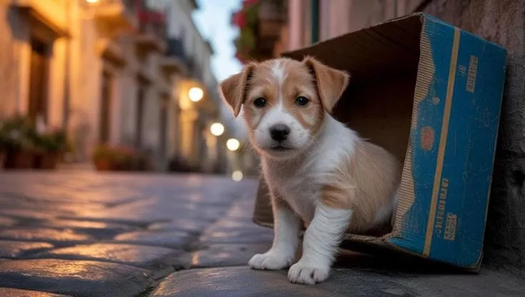 Chiuso nel buio della depressione, Luca aveva perso la voglia di vivere. Poi, un cucciolo in una scatola ha cambiato ogni cosa.