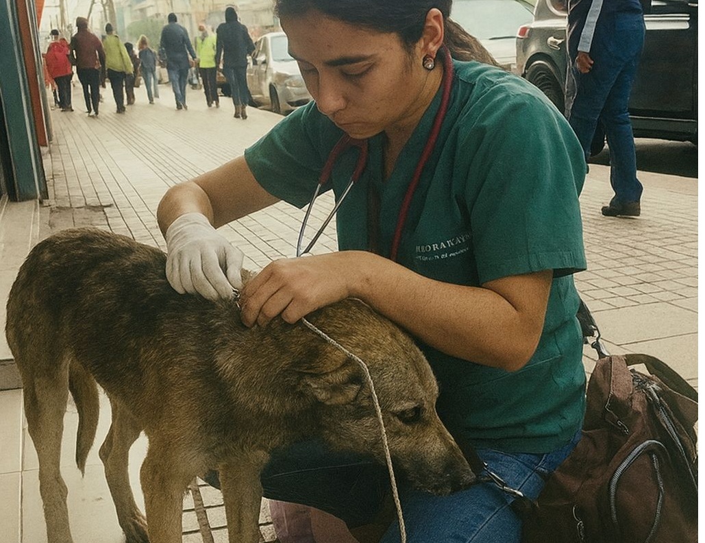 La dottoressa Mónica Flores dedica la sua vita agli animali abbandonati del Cile, curandoli direttamente per strada. Per il suo impegno ha ricevuto un riconoscimento nazionale.