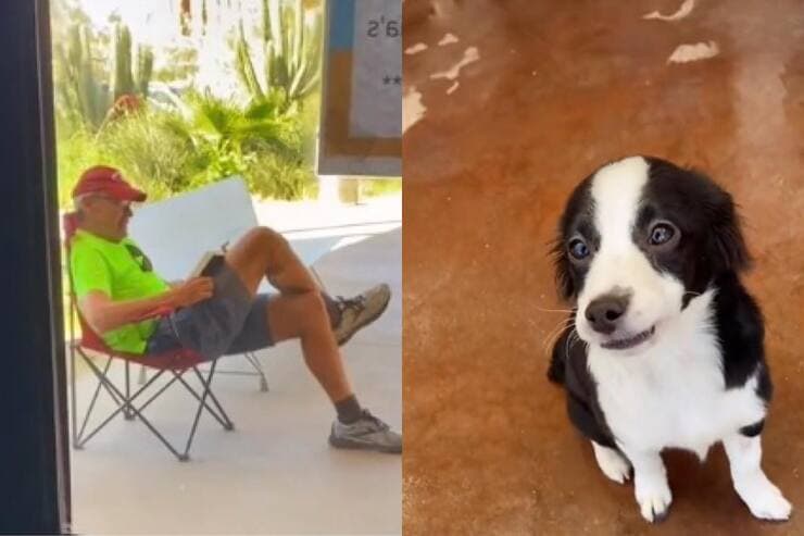 Brian Eberhart non si è arreso: ha atteso ore davanti al rifugio per adottare Leo, un cagnolino che aveva già conquistato il cuore suo e di sua moglie.