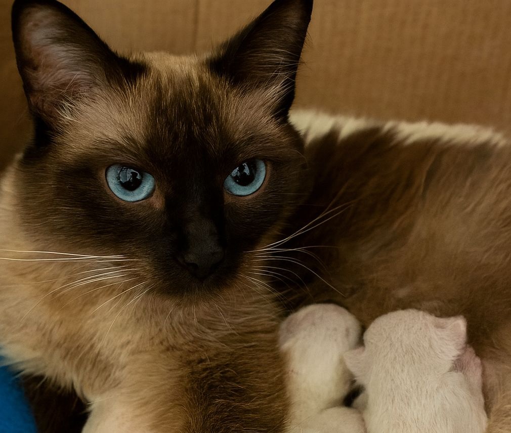 Dichiarata sterile dal veterinario, ha trovato tre gattini abbandonati e li ha cresciuti come suoi. Una storia che dimostra che la maternità è cuore, non sangue.