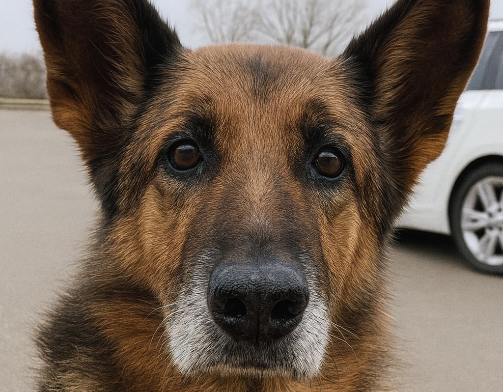 Nel parcheggio di un supermercato un incontro casuale svela la storia di Koda, pastore tedesco oggi cane d’allerta, riconosciuto dalla sua ex famiglia affidataria.