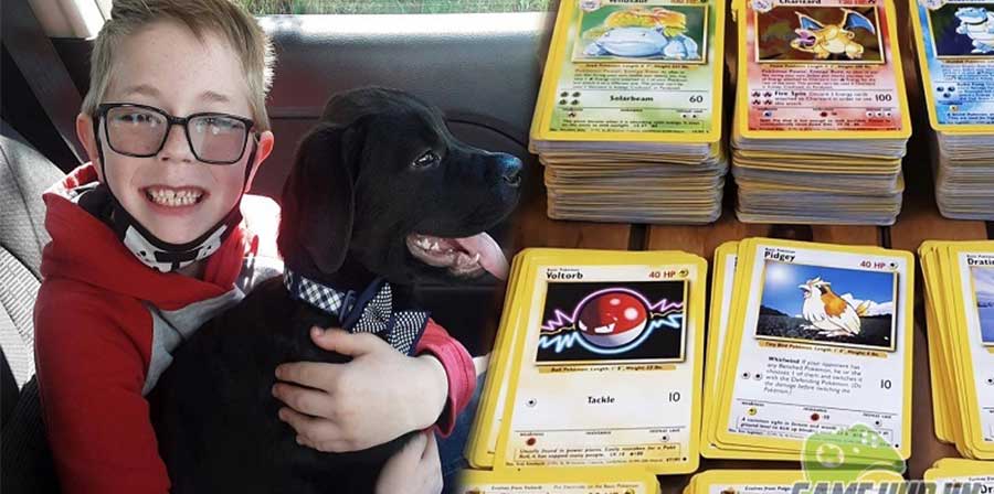 Negli Stati Uniti il piccolo Bryson Kliemann, 8 anni, vende la sua collezione di carte Pokémon per curare il cane Bruce e riceve un regalo inatteso.