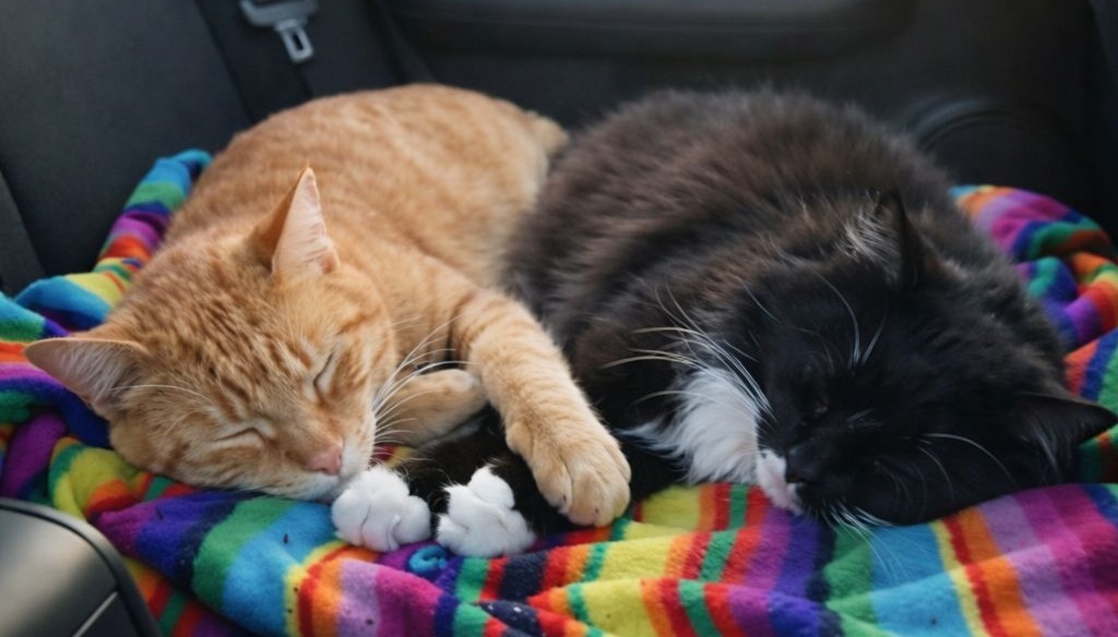 Entrati in un rifugio per adottare un solo gatto adulto, una coppia sceglie due cuccioli inseparabili, evitando la separazione e offrendo loro una casa insieme.