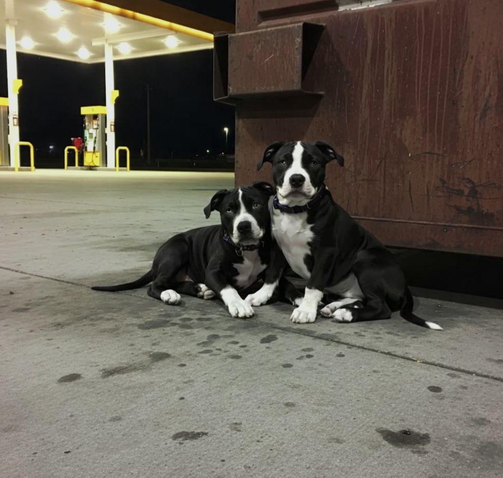 Erano nascosti dietro una stazione di servizio, tremanti e legati l’uno all’altra. Salvati alle due del mattino, oggi non sono più soli.