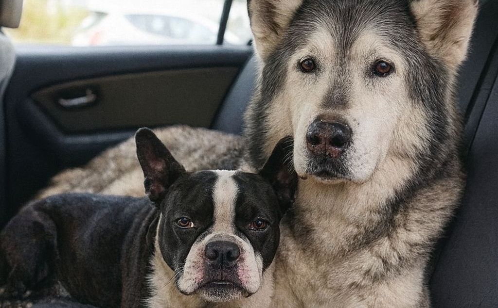 Durante una procedura di adozione, un Husky rifiuta di lasciare il box senza la sua compagna. Il gesto porta alla decisione di adottare entrambi i cani insieme.