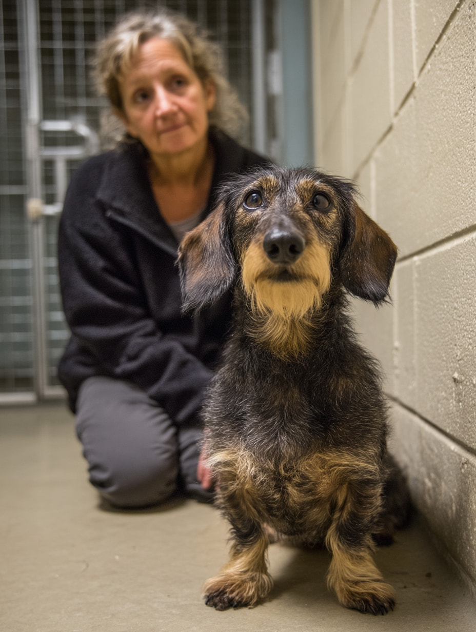Un cane di sei anni ignorato durante gli eventi di adozione trova finalmente una famiglia quando una donna entra nel rifugio per caso e decide di portarlo via.