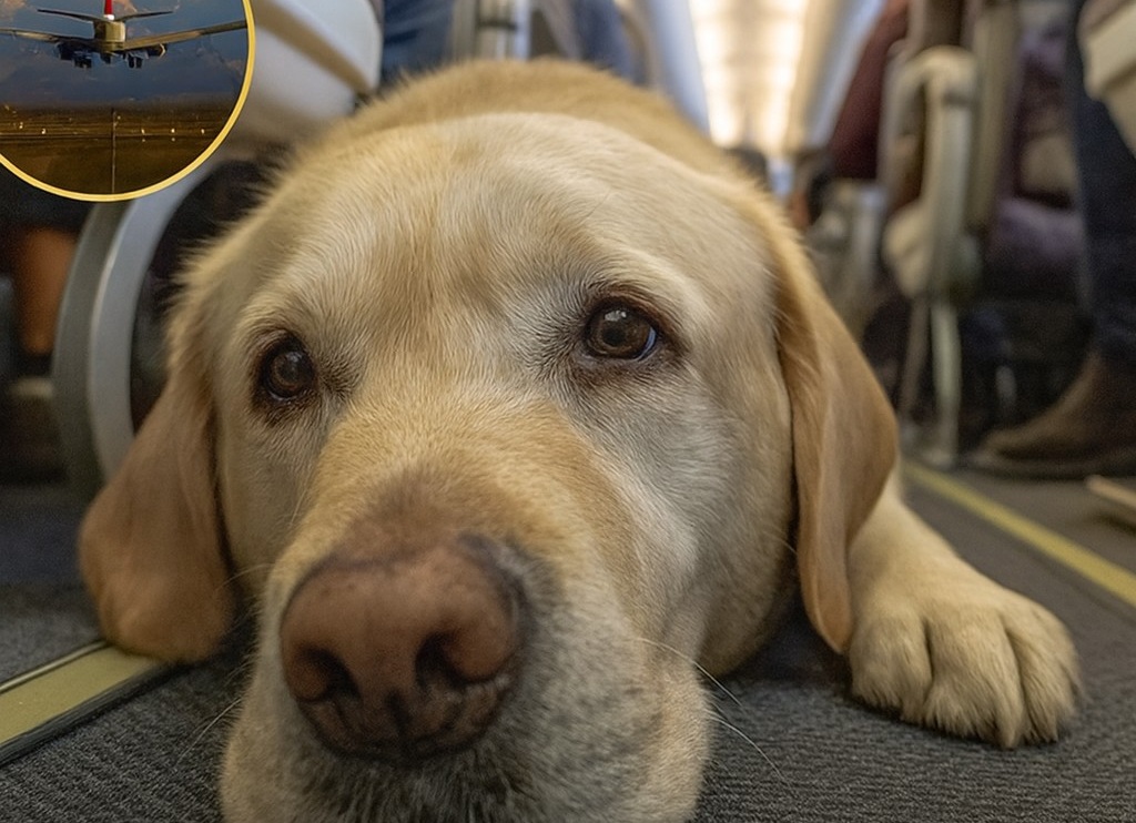 Durante un volo internazionale il pilota devia l’aereo verso Francoforte per salvare Simba, cane di sette anni nella stiva, dopo un guasto al riscaldamento.