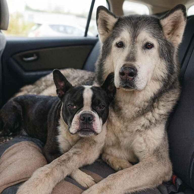 Durante l’adozione di Zeus, un Husky dal manto bianco e grigio, un gesto silenzioso rivela il legame con la piccola Hades. La famiglia decide di portarli via insieme.