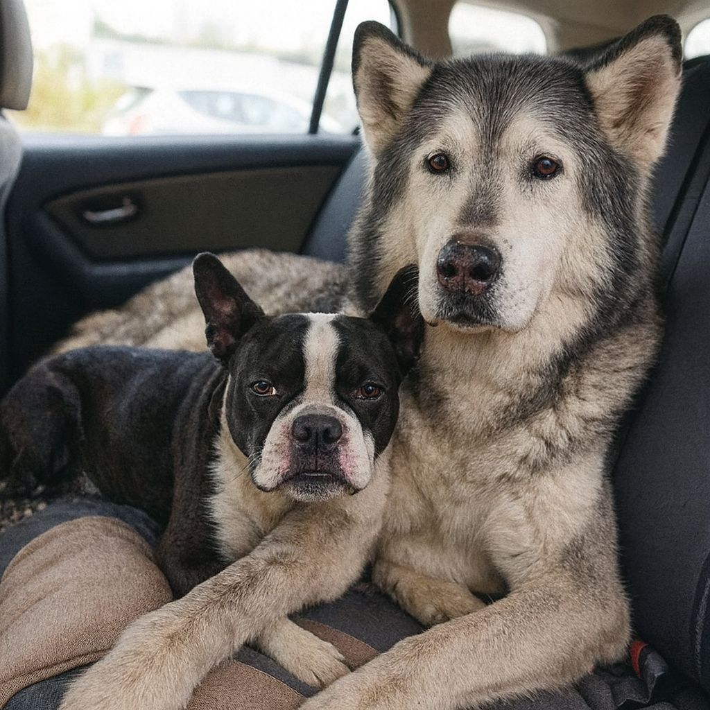 Durante l’adozione di Zeus, un Husky dal manto bianco e grigio, un gesto silenzioso rivela il legame con la piccola Hades. La famiglia decide di portarli via insieme.