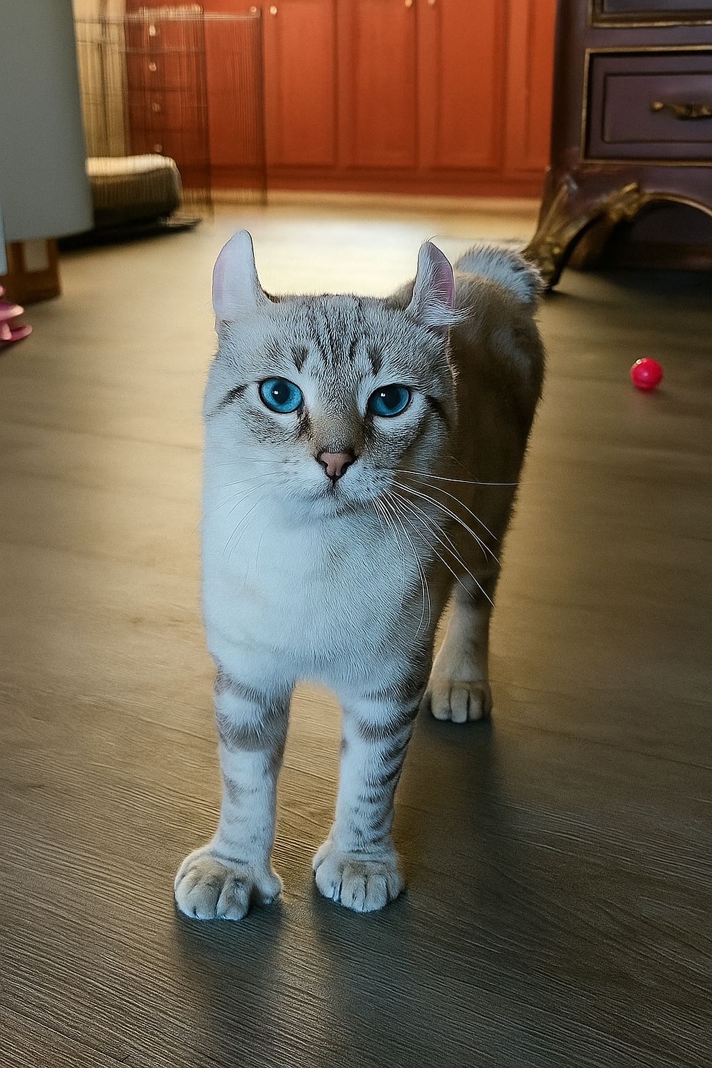 Un gatto considerato inadottabile per il suo aspetto trova una famiglia. Dopo un periodo di adattamento, costruisce un legame stabile con la nuova proprietaria.