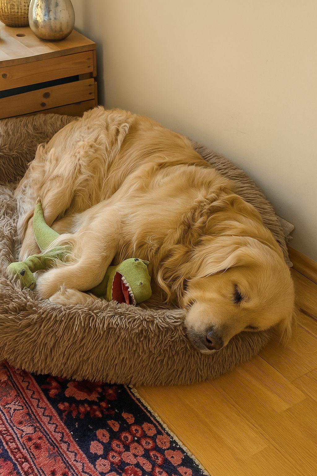 Un cane di quindici anni, rimasto a lungo in rifugio senza essere adottato, viene accolto in una nuova casa e inizia un percorso di adattamento.