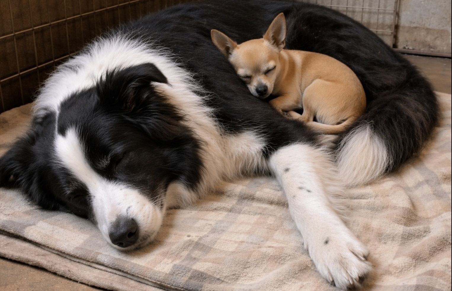 Una donna entra in un rifugio per adottare un cane ma ne incontra due inseparabili. Dopo mesi di attesa, decide di portarli entrambi a casa.
