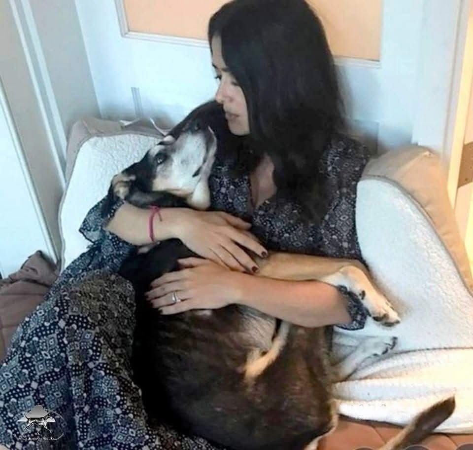 Salma Hayek ha ricordato Lupe, la cagnolina salvata dalle strade del Messico e rimasta accanto a lei per diciotto anni.