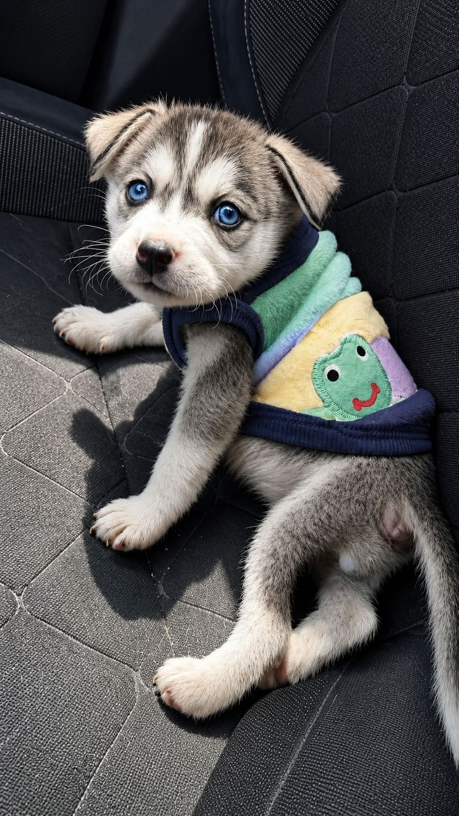 La famiglia aveva deciso di accogliere Pippo per offrirgli serenità a fine vita, ma il piccolo Husky ha iniziato lentamente a ritrovare fiducia e voglia di vivere.
