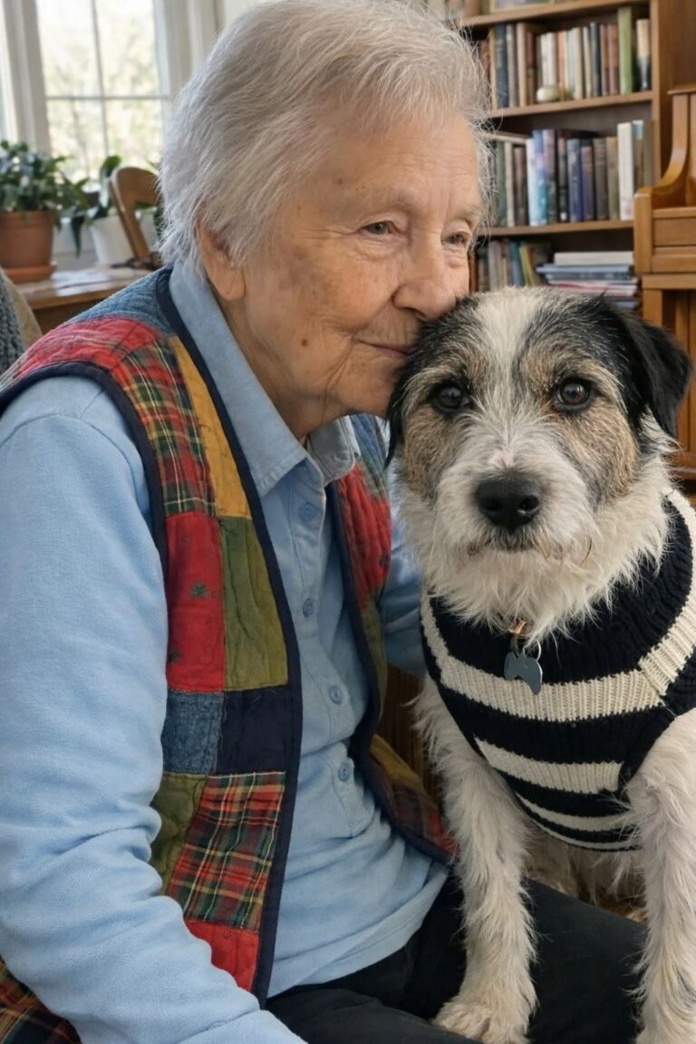 Oliver, cane di quattordici anni lasciato in canile, ha trovato una nuova casa grazie a una persona di novant’anni.
