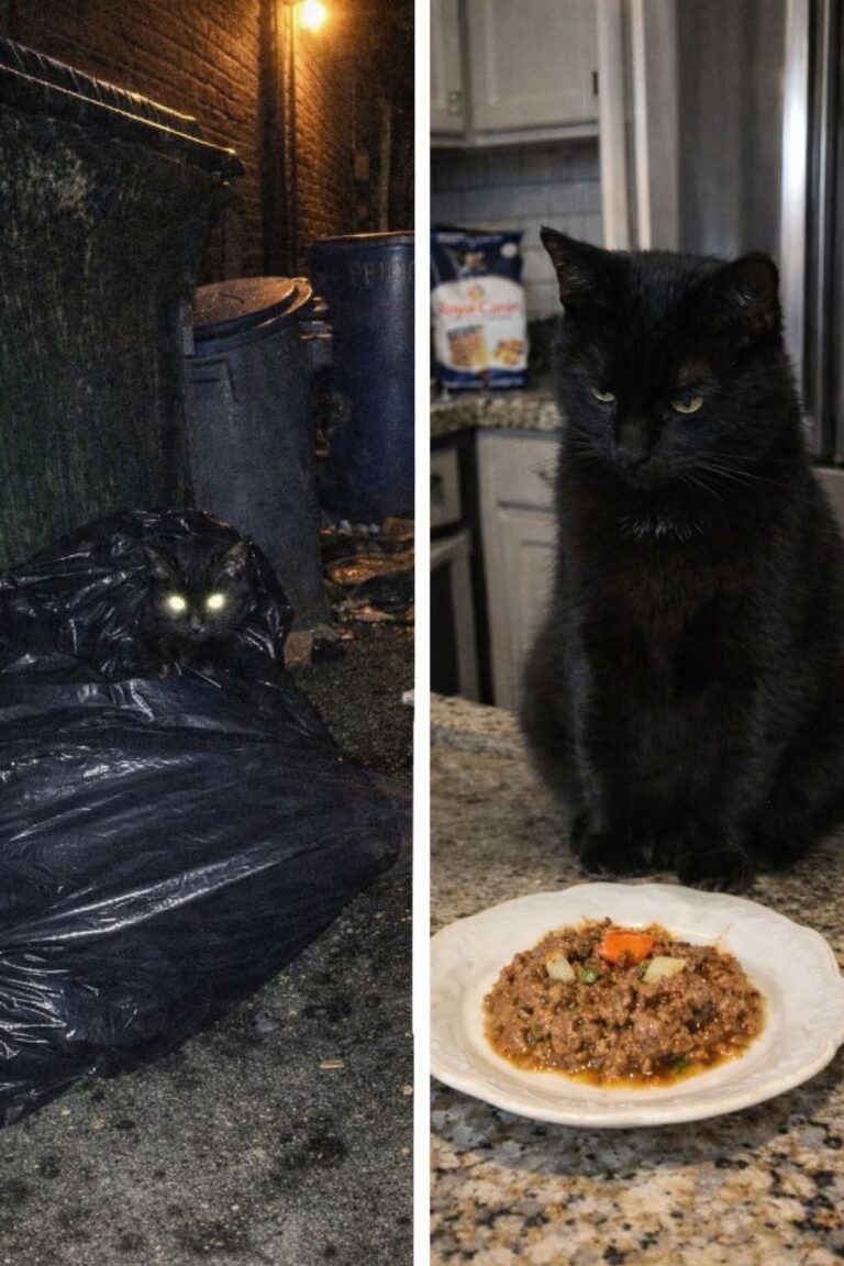 Un gatto salvato dietro un ristorante ha sorpreso la sua nuova famiglia rifiutando ogni cibo economico e scegliendo una sola marca.