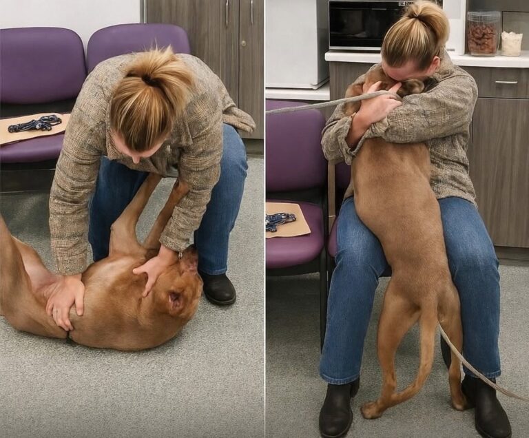 Il cane era stato chiamato Skillet in rifugio, ma una donna lo ha riconosciuto come Kano e lo ha riportato a casa.
