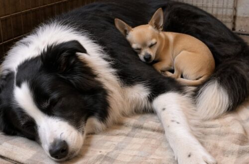 Néo e Pablo adottati insieme dopo tre mesi di attesa in rifugio Il border collie anziano e il piccolo chihuahua erano inseparabili. Una donna ha deciso di portarli entrambi a casa. Era arrivata al rifugio con un’idea precisa: adottare un solo cane, tranquillo e facile da gestire. La casa, diventata più silenziosa dopo la partenza della figlia più piccola per l’università, aveva bisogno di una nuova presenza. Il programma è cambiato davanti al box 12. All’interno c’erano Néo, un border collie bianco e nero dal muso ormai brizzolato, e Pablo, un piccolo chihuahua fulvo rannicchiato contro il suo fianco. I due dormivano vicini, senza mostrare alcun segno di agitazione. La struttura aveva stabilito una regola precisa: sarebbero stati affidati soltanto insieme. Néo e Pablo, due cani diventati inseparabili Le informazioni riportate sulla loro scheda spiegavano il motivo di quella scelta. I due animali erano appartenuti a un uomo di circa sessant’anni, colpito da un ictus e successivamente trasferito in una struttura di lungodegenza. Dopo il ricovero del proprietario, Néo e Pablo erano stati portati al rifugio. Il border collie aveva sempre avuto un atteggiamento protettivo, mentre il chihuahua lo seguiva ovunque e cercava costantemente il contatto con lui. Con il passare del tempo, il legame si era rafforzato fino a renderli dipendenti l’uno dalla presenza dell’altro. Una volontaria lo ha spiegato con poche parole: “Si scelgono. Ogni giorno.” Tre mesi senza trovare una famiglia I due cani erano nel rifugio da tre mesi. Alcuni visitatori si erano mostrati interessati soltanto a Néo, ritenendo Pablo poco adatto alle proprie esigenze. Altri avrebbero voluto il chihuahua, ma non si sentivano sicuri nell’accogliere anche un border collie. La risposta della struttura era rimasta invariata: “Insieme… oppure niente.” La donna è rimasta davanti al box più a lungo del previsto. Néo ha aperto un occhio, l’ha osservata per qualche secondo e poi è tornato a dormire. Pablo, invece, non si è mai allontanato dal suo fianco. Quando la visitatrice ha chiesto cosa sarebbe accaduto se nessuno avesse deciso di adottarli entrambi, la volontaria non ha risposto. Poco dopo sono stati compilati i documenti per il doppio affidamento. La nuova vita nella stessa casa Da cinque mesi, Néo e Pablo vivono insieme alla loro nuova proprietaria. Per aiutare il border collie, ormai anziano, la donna ha costruito una rampa che gli consente di salire in automobile senza sforzarsi. In casa dispone di un grande cuscino sistemato nel salotto. Pablo continua a dormire accanto a lui e, spesso, direttamente sopra il suo corpo. Il trasferimento non ha modificato le abitudini costruite negli anni. Quando la figlia più piccola è tornata a casa per il Ringraziamento, ha trascorso diverse ore seduta sul pavimento con i due animali. Poi ha detto alla madre: “Mamma… sono i cani più belli che tu abbia mai avuto.” La donna ha risposto: “Lo so.” Solo allora le ha raccontato che, quel giorno al rifugio, era arrivata con l’intenzione di tornare a casa con un solo cane.