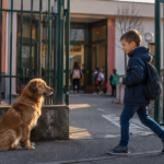 Il cane tornava ogni mattina davanti alla scuola per aspettare Andrea