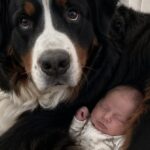 Durante la gravidanza le chiedono di allontanare Loki, ma il cane veglia sul neonato