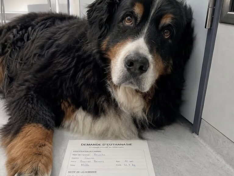 Portano Brioche in clinica per sopprimerlo, la veterinaria rifiuta l’eutanasia Il bovaro del Bernese, dieci anni e nessuna grave malattia, sarebbe stato lasciato in clinica perché la famiglia voleva prendere un cucciolo. Era arrivato in clinica alle 14 con una richiesta di eutanasia. Dodici minuti più tardi, Brioche, un bovaro del Bernese di dieci anni, continuava ad appoggiare la testa sulle ginocchia delle persone sedute in sala d’attesa. Secondo il racconto di un’assistente veterinaria, il cane non presentava patologie tali da giustificare la soppressione. Sulla scheda consegnata dalla coppia che lo accompagnava sarebbe stato indicato un motivo diverso: l’arrivo di un cucciolo e la presunta difficoltà di farlo convivere con un animale ormai anziano. La veterinaria, dopo aver visitato il cane, ha respinto la richiesta. Brioche è stato poi accolto dall’assistente e portato nella sua nuova casa. Brioche portato in clinica senza essere malato La coppia si sarebbe presentata con il cane al guinzaglio corto, senza portare con sé coperte o oggetti personali. Alla domanda sulle sue condizioni, la donna avrebbe risposto: “Niente di particolare. Sta diventando vecchio. E andremo a prendere un cucciolo, con lui sarebbe complicato.” Brioche camminava lentamente, ma non mostrava paura. Nella sala d’attesa si era avvicinato alle persone presenti, lasciandosi accarezzare da una donna anziana e da un bambino. Durante la visita, la veterinaria avrebbe controllato il cuore, i polmoni, le articolazioni e gli occhi. Il cane si sarebbe lasciato esaminare senza opporre resistenza. Terminati gli accertamenti, la professionista ha rinunciato a preparare l’iniezione e ha scritto sulla scheda, con una penna rossa, una sola parola: “RIFIUTATO.” La coppia lascia il cane nella struttura Di fronte alla decisione della veterinaria, i proprietari non avrebbero insistito. L’uomo avrebbe detto: “Bene, fatene quello che volete. Noi dobbiamo andare.” La coppia è quindi uscita dalla clinica senza portare con sé Brioche. Il cane li avrebbe seguiti con lo sguardo fino alla porta, alzandosi con fatica come se aspettasse di essere richiamato. Nel parcheggio, sul sedile posteriore della loro automobile, l’assistente avrebbe notato una coperta nuova e un guinzaglio ancora confezionato, presumibilmente destinati al cucciolo che la famiglia intendeva accogliere. Per il resto del pomeriggio, Brioche è rimasto sdraiato accanto alla porta a vetri. A ogni rumore proveniente dall’esterno sollevava la testa, continuando ad aspettare il ritorno delle persone con cui aveva vissuto. L’adozione da parte dell’assistente veterinaria Intorno alle 17, l’assistente si è avvicinata al cane e gli ha chiesto: “Vieni con me, Brioche?” L’animale non avrebbe reagito immediatamente. Dopo alcuni istanti, però, ha appoggiato la testa sulla spalla della donna, che quella sera ha deciso di portarlo a casa. Ad attenderlo c’era la figlia di otto anni dell’assistente. La bambina si è seduta sul pavimento senza avvicinarsi bruscamente. Brioche ha annusato la stanza e si è poi sdraiato accanto a lei. “È il cane che non abbiamo ucciso”, avrebbe sussurrato la bambina. Da allora il bovaro dorme accanto al suo letto, la accompagna per casa e continua a reagire quando un’automobile rallenta davanti all’ingresso. Dopo qualche istante, però, torna sempre accanto alla nuova famiglia. La scheda della richiesta di eutanasia sarebbe rimasta sulla scrivania della clinica. Sotto il motivo indicato dai precedenti proprietari compare ancora la decisione della veterinaria: “RIFIUTATO.”