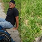 Gattino rischia di essere trascinato dall’acqua, atleta paralimpico interviene e lo salva